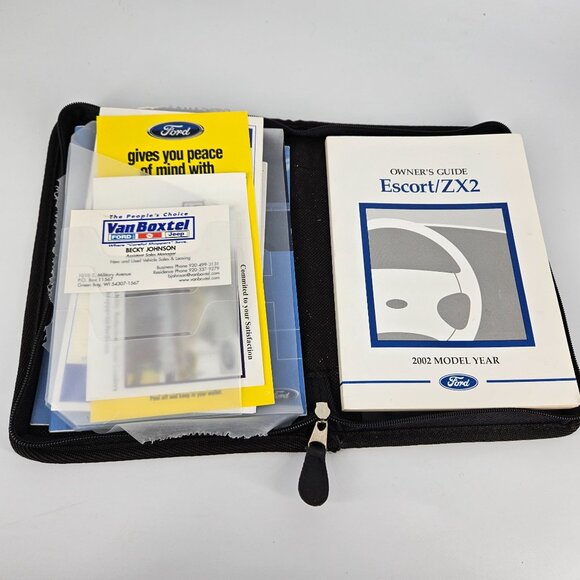Ford 2003 Escort ZX2 Car Auto Owner Manual User Guide Maintenance Extras Case - Picture 2 of 11